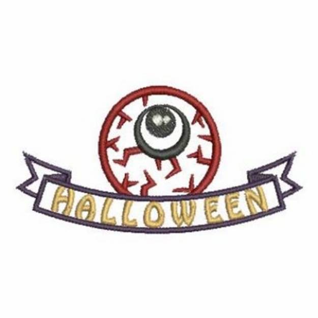 Picture of Halloween Eyeball Machine Embroidery Design