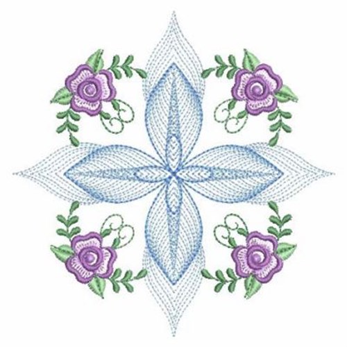 Rippled Rose Quilts Machine Embroidery Design