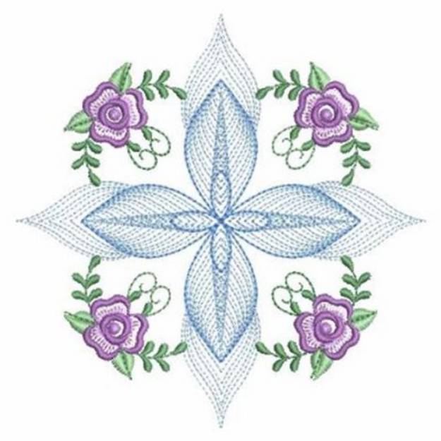 Picture of Rippled Rose Quilts Machine Embroidery Design