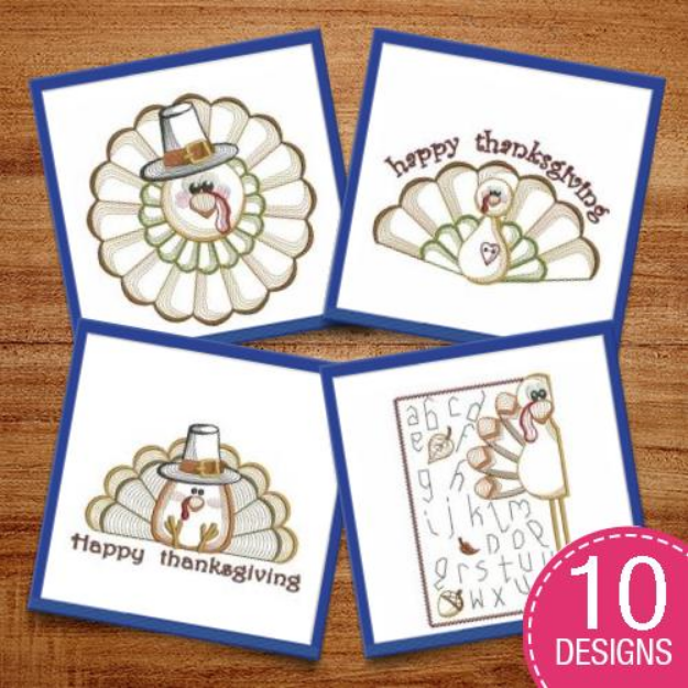 Picture of Vintage Turkey Embroidery Design Pack