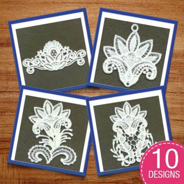 Picture of FSL Heirloom Flower Embroidery Design Pack