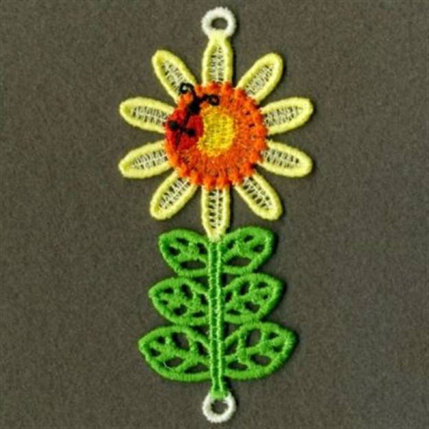 Picture of FSL Daisy & Ant Machine Embroidery Design