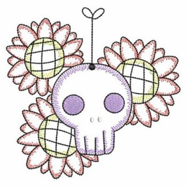 Picture of Halloween Skulls Machine Embroidery Design