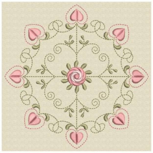 Picture of Rose Design Machine Embroidery Design