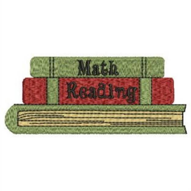 Picture of School Books Machine Embroidery Design