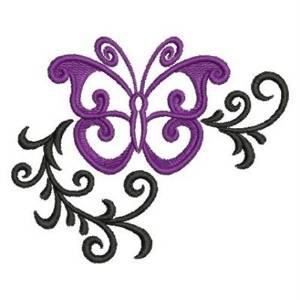 Picture of Heirloom Butterfly Deco Machine Embroidery Design