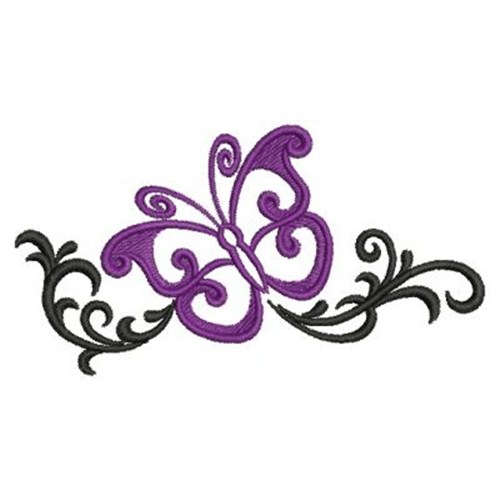 Heirloom Butterfly Deco Machine Embroidery Design