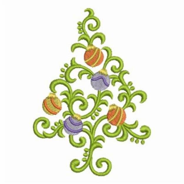 Picture of Curly Christmas Machine Embroidery Design