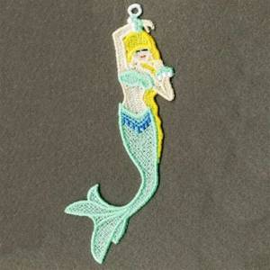 Picture of FSL Blonde Mermaid Machine Embroidery Design