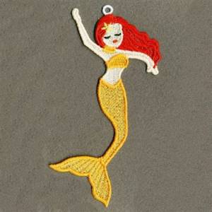 Picture of FSL Redhead Mermaid Machine Embroidery Design