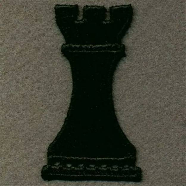 Picture of FSL Chess Rook Machine Embroidery Design