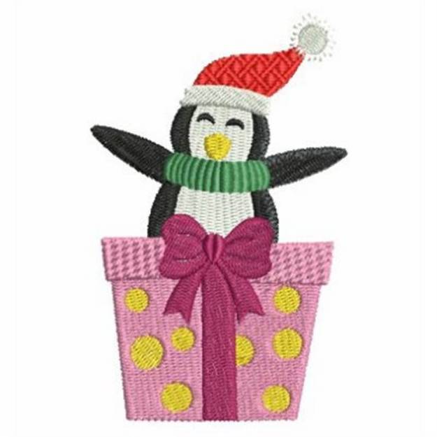 Picture of Penguin Gift Machine Embroidery Design