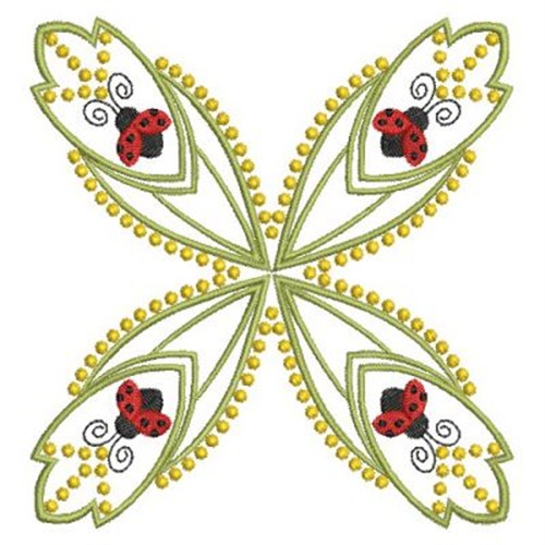Heirloom Ladybug Quilts Machine Embroidery Design
