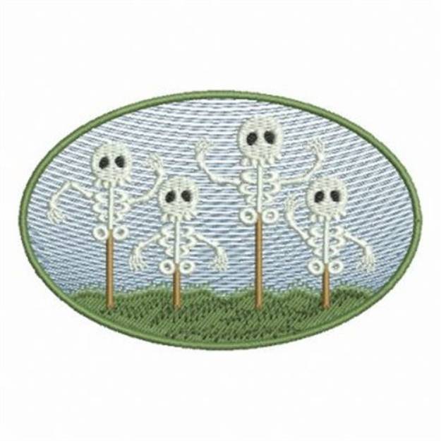 Picture of Halloween Skeletons Machine Embroidery Design