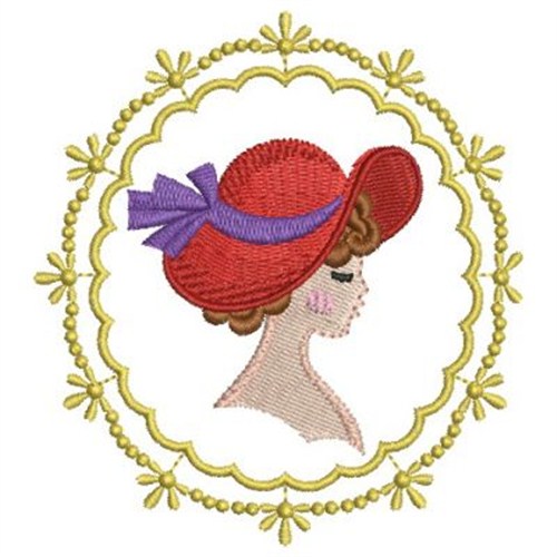 Red Hat Machine Embroidery Design
