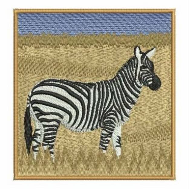 Picture of Standing Zebra Machine Embroidery Design