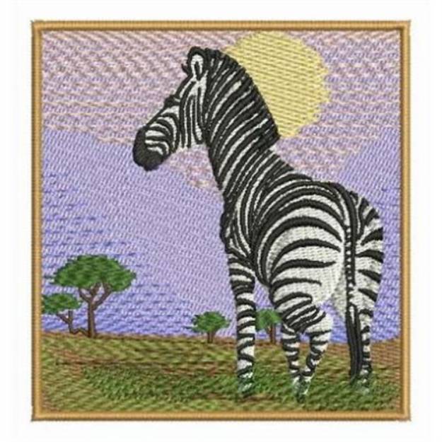 Picture of Sahara Zebra Machine Embroidery Design