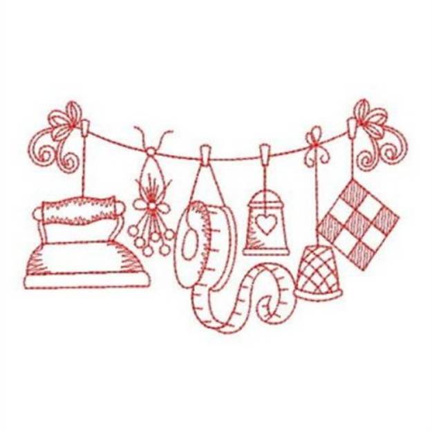 Picture of Redwork Sewing Machine Embroidery Design