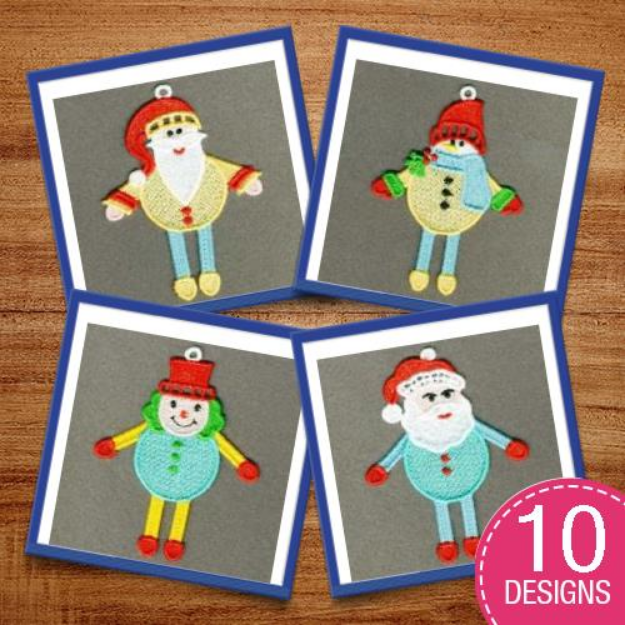 Picture of FSL Christmas Friends Embroidery Design Pack