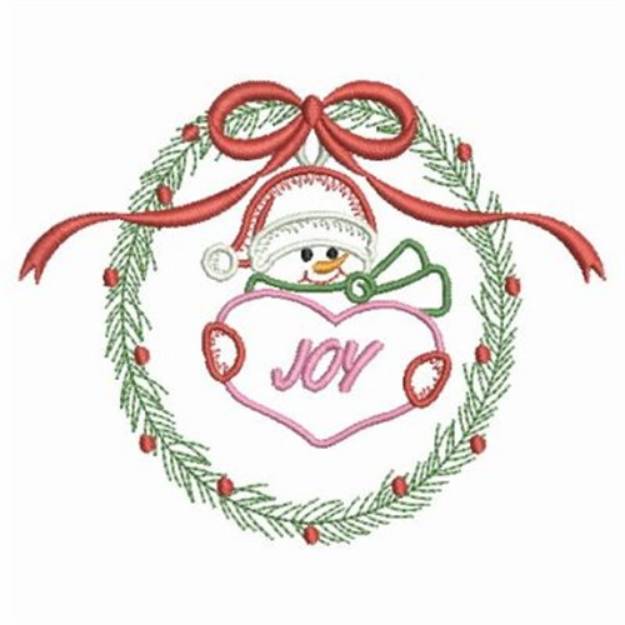 Picture of Vintage Christmas Joy Machine Embroidery Design