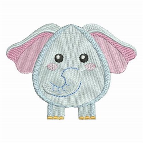 African Elephant Machine Embroidery Design