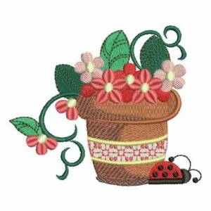 Picture of Garden Machine Embroidery Design