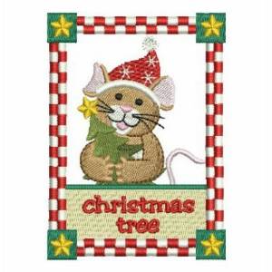 Picture of Christmas Mice Machine Embroidery Design