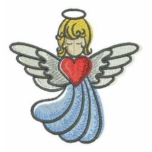 Picture of Colorful Angel Machine Embroidery Design