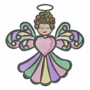Picture of Colorful Angel Machine Embroidery Design