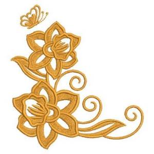 Picture of Assorted Simple Flowers Machine Embroidery Design