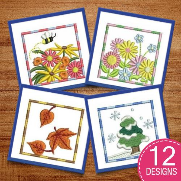Picture of Four Seasons Embroidery Design Pack