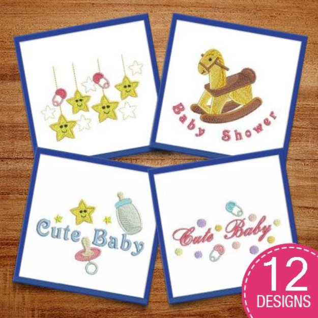 Picture of Cute Baby Embroidery Design Pack