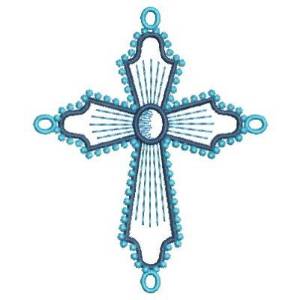 Picture of Beaded Cross Machine Embroidery Design
