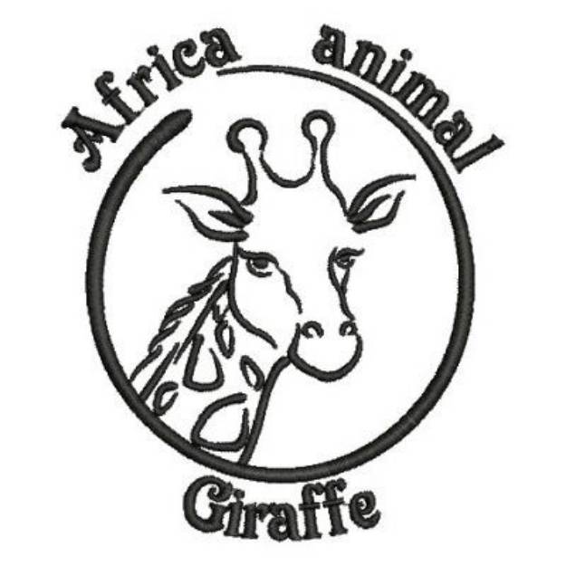 Picture of Africa Animal Giraffe Machine Embroidery Design