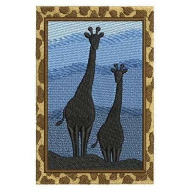 Picture of Wild Africa Scenery Machine Embroidery Design