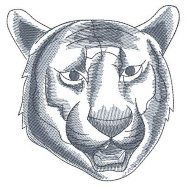 Picture of Sketched African Lioness Machine Embroidery Design