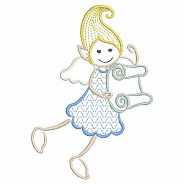 Picture of Elf Angel List Machine Embroidery Design