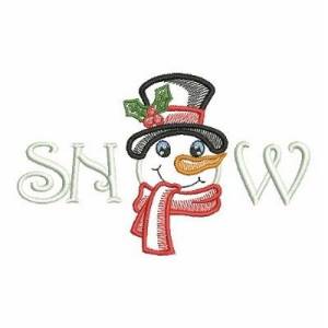Picture of Snowman Border Machine Embroidery Design