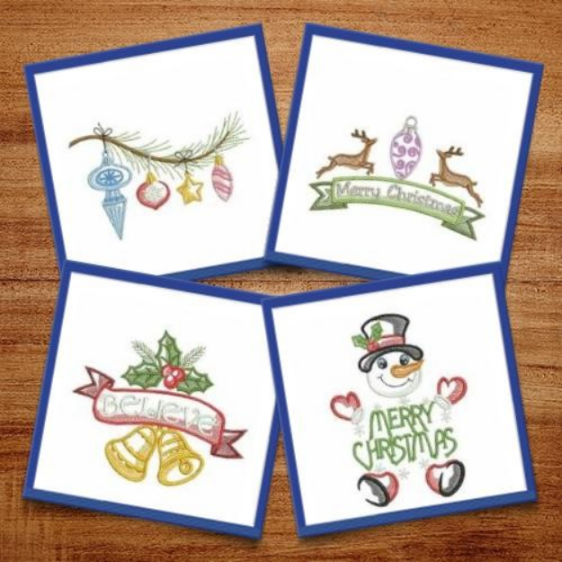 Picture of Merry Christmas Embroidery Design Pack