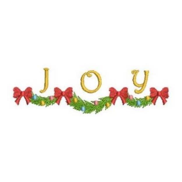Joy Garland Machine Embroidery Design | Embroidery Library at ...