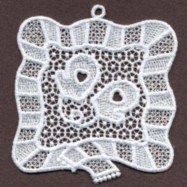 Picture of FSL Glove White Christmas Machine Embroidery Design