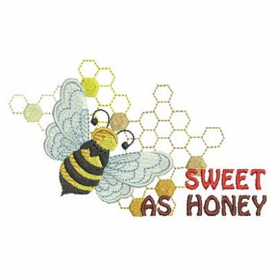 Sweet As Honey Machine Embroidery Design