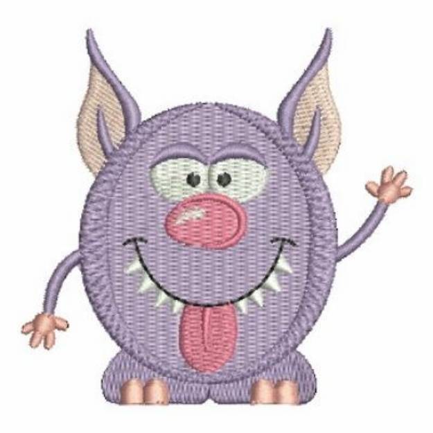 Picture of Purple Monster Machine Embroidery Design