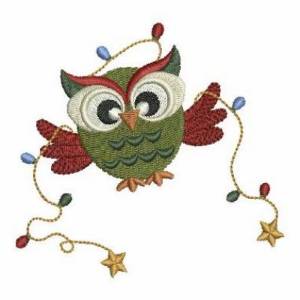 Picture of Xmas Owl Machine Embroidery Design