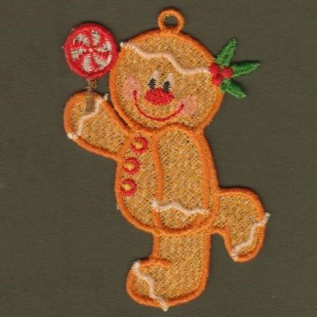 Picture of FSL Christmas Gingerbread Machine Embroidery Design