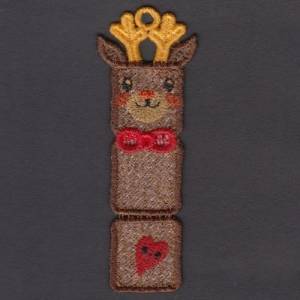 Picture of FSL Reindeer Bookmark Machine Embroidery Design