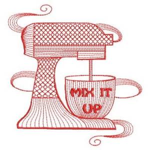 Picture of Redwork Mix It Up Machine Embroidery Design