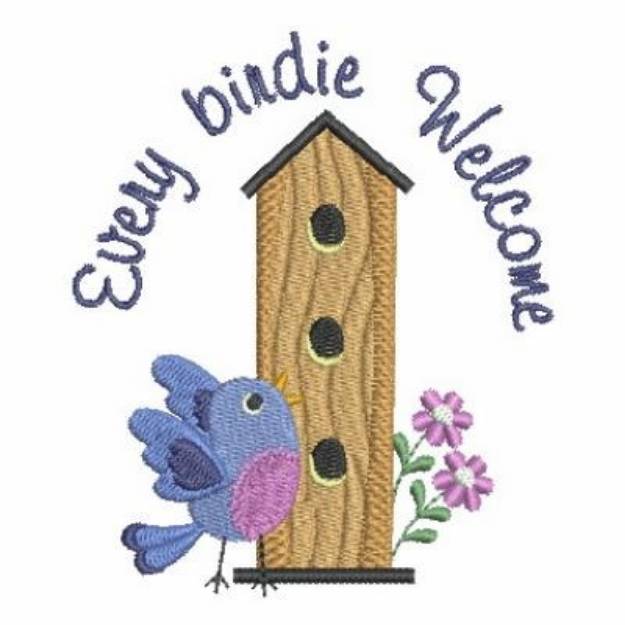 Picture of Every Birdie Welcome Machine Embroidery Design