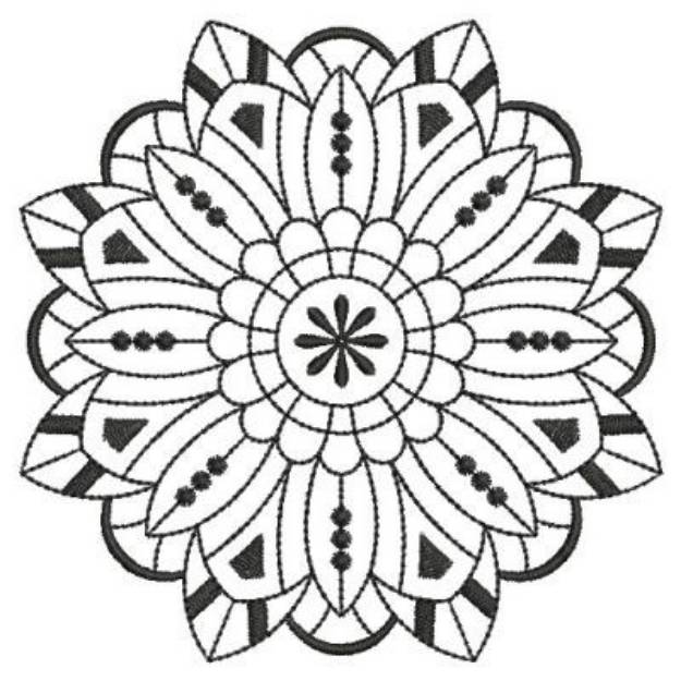 Picture of Blackwork Quilt Machine Embroidery Design