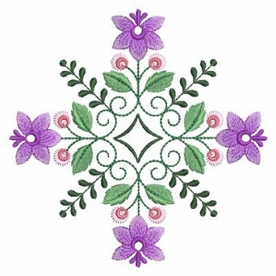 Floral Quilt Machine Embroidery Design